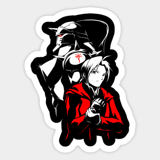 Elric Brothers - Edward & Alphonse - Fullmetal Alchemist Brotherhood Sticker